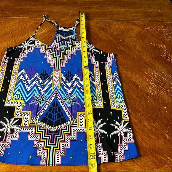 Mara Hoffman Chevron‎ Geometric Print Tank Top Size Small Vacation Summer Party - Picture 8 of 9